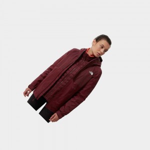 3 in 1 Jackets The North Face Down Dryvent™ Triclimate Mujer Rojos | 08967-ZHUQ