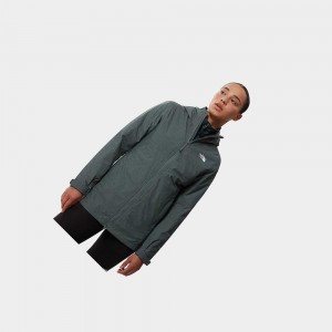 3 in 1 Jackets The North Face Hikesteller Triclimate Mujer Verdes Verde Oliva Oscuro Verdes | 06172-LPBZ