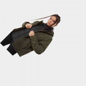 3 in 1 Jackets The North Face Mountain Light Futurelight™ Triclimate Mujer Verdes Negros | 13278-JNUV