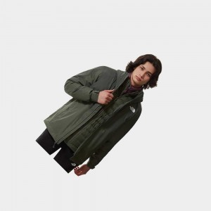 3 in 1 Jackets The North Face New Dryvent™ Triclimate Hombre Verde Oliva Verdes | 91760-GFZC