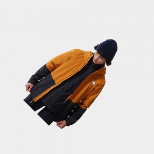 3 in 1 Jackets The North Face New Synthetic Triclimate Hombre Amarillos Azul Marino | 17986-CDIZ