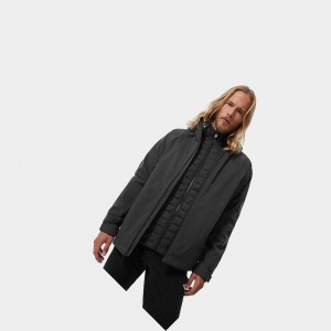 3 in 1 Jackets The North Face Thermoball™ Eco Triclimate Hombre Grises Oscuro Negros | 93027-ZCDS