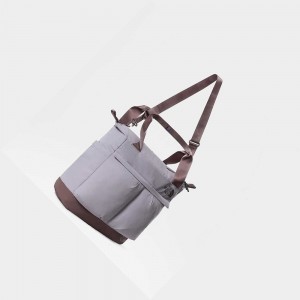 Bolsas The North Face Never Stop Tote Hombre Grises Oscuro Morados | 58697-BXWR
