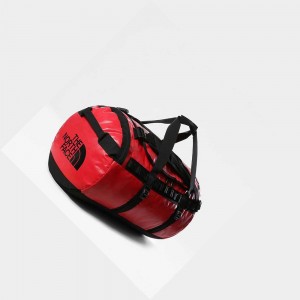 Bolso Duffel The North Face Base Camp Duffel - Medium Mujer Rojos Negros | 79352-WHFU
