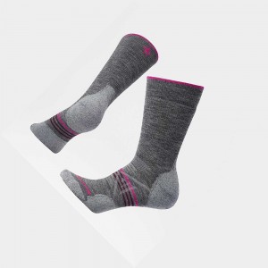 Calcetines The North Face Phd Outdoor Medium Crew Mujer Grises | 84705-CHNZ