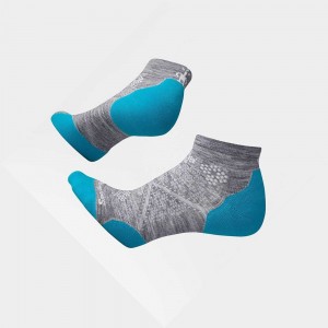 Calcetines The North Face Phd Run Light Elite Low Cut Mujer Grises Claro Azules | 29634-XNIR