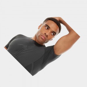 Camiseta The North Face Active Hombre Grises Negros | 72165-IMBN