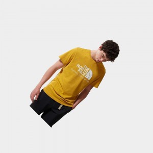 Camiseta The North Face Berkeley California Hombre Amarillos | 95724-KTHG