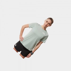 Camiseta The North Face Better Than Naked Mujer Verdes | 10983-PHZS