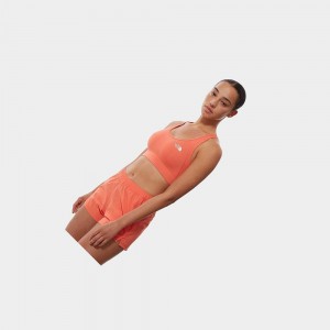 Camiseta The North Face Bounce Be Gone Sports Bra Mujer Naranjas Blancos | 79264-NAFK