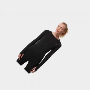 Camiseta The North Face Dotknit Baselayer Mujer Negros | 34195-KYNZ