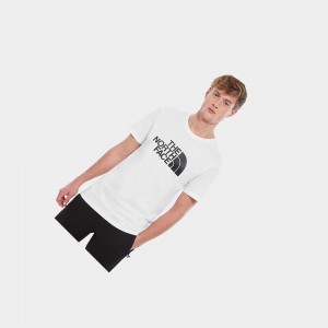 Camiseta The North Face Easy Hombre Blancos | 37421-TIYX