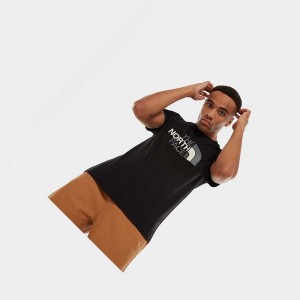 Camiseta The North Face Easy Hombre Negros | 46831-QZVP