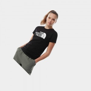 Camiseta The North Face Easy Mujer Negros | 39817-ZRTN
