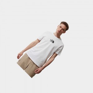 Camiseta The North Face Fine Alpine Equipment 3 Hombre Blancos Negros | 59436-MHFO