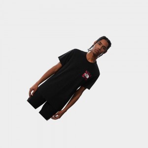 Camiseta The North Face Fine Hombre Negros Camuflados | 31487-VMGQ