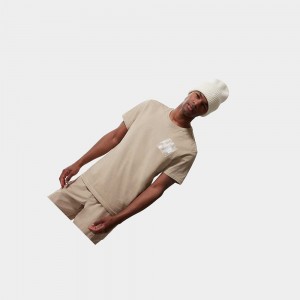 Camiseta The North Face Fine Hombre Plateados Grises | 21759-DUEC