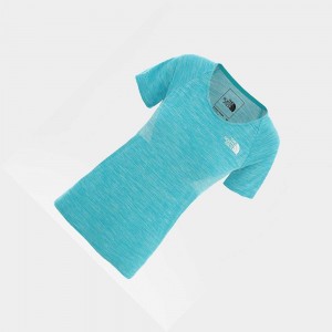 Camiseta The North Face Impendor Seamless Mujer Verdes | 18564-UOLF