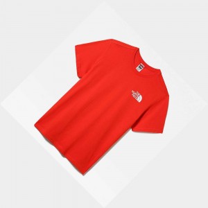 Camiseta The North Face International Classic Climb Hombre Rojos | 09376-VIEO