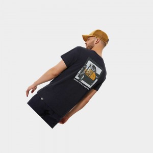 Camiseta The North Face New Climb Hombre Azul Marino | 43592-UKXI