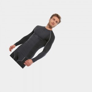 Camiseta The North Face Pro Long-sleeve Hombre Grises Negros | 80759-ZLBS