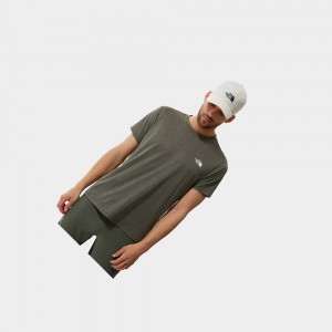 Camiseta The North Face Reaxion Amp Hombre Verde Oliva Verdes | 31052-UNBA
