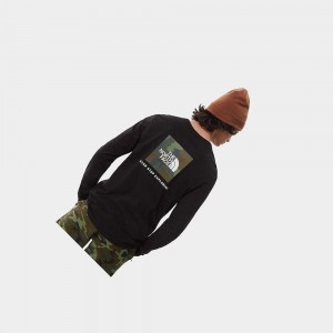 Camiseta The North Face Red Box Long-sleeve Hombre Negros Camuflados | 62017-GTUO