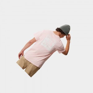 Camiseta The North Face Redbox Celebration Hombre Rosas | 49372-MBUR
