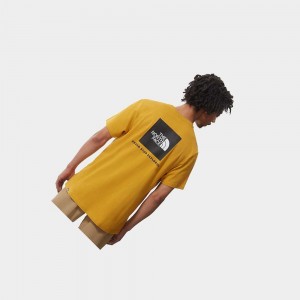 Camiseta The North Face Redbox Hombre Amarillos | 21708-RBGF