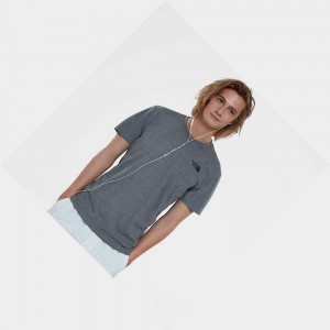 Camiseta The North Face Redbox Hombre Grises | 56831-JGNH