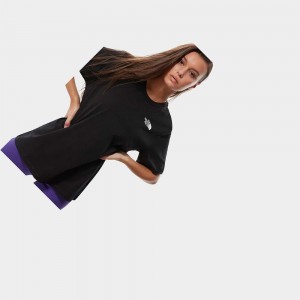 Camiseta The North Face Relaxed Simple Dome Mujer Negros | 20139-UXME