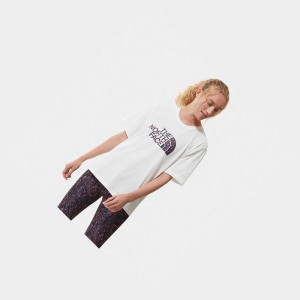 Camiseta The North Face Relaxed Summer Mujer Blancos Azul Marino | 13240-FRQO
