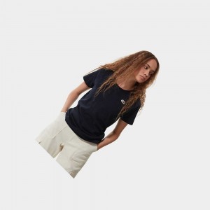 Camiseta The North Face Scrap Graphic Mujer Azul Marino | 61832-GVOR