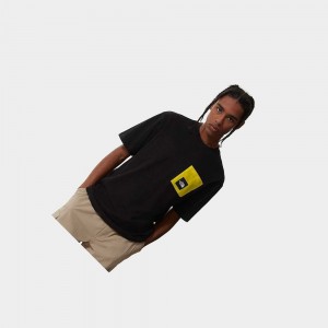 Camiseta The North Face Search & Rescue Pocket Hombre Negros | 63401-RWAZ