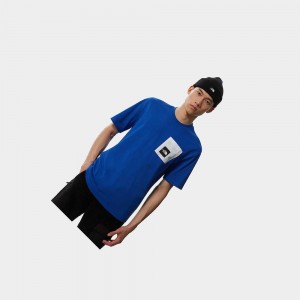 Camiseta The North Face Search & Rescue Pocket Hombre Azules | 48012-OKCD