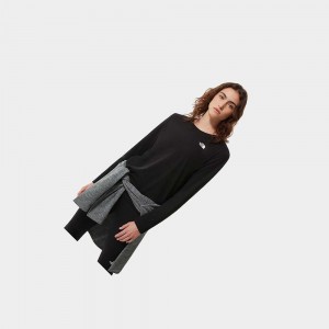 Camiseta The North Face Seasonal Long-sleeve Mujer Negros | 19674-ERFK