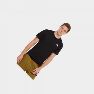 Camiseta The North Face Simple Dome Hombre Negros | 60579-ZCMV
