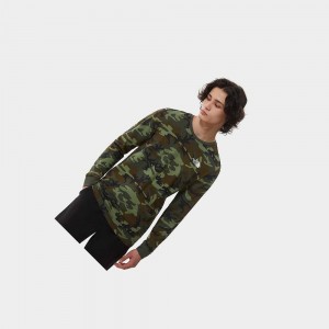 Camiseta The North Face Simple Dome Long-sleeve Hombre Camuflados | 78035-TVFC