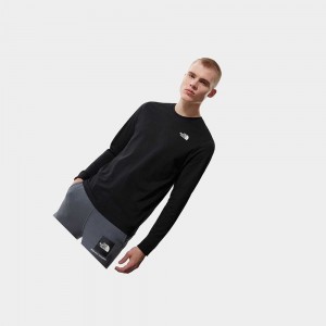Camiseta The North Face Simple Dome Long-sleeve Hombre Negros | 59416-MIDU
