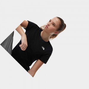 Camiseta The North Face Simple Dome Mujer Negros | 78641-VTWO