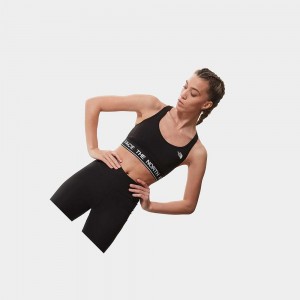 Camiseta The North Face Tech Bra Mujer Negros | 51047-IBJR