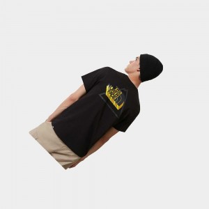Camiseta The North Face Threeyama Hombre Negros | 89472-VHXY