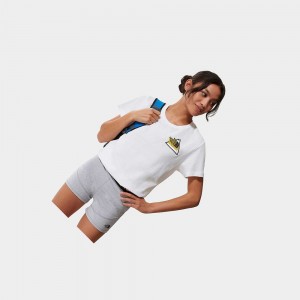 Camiseta The North Face Threeyama Mujer Blancos | 41678-QAPO