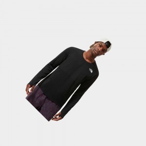 Camiseta The North Face True Run Long-sleeve Hombre Negros | 10428-ZUNM