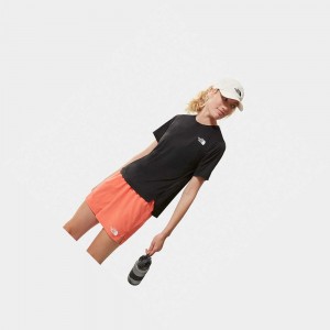 Camiseta The North Face Up With The Sun Mujer Negros | 43089-SNZV