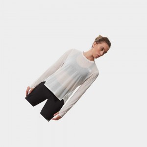 Camiseta The North Face Up With The Sun Long-sleeve Mujer Blancos | 96348-DWQT