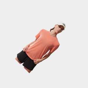 Camiseta The North Face Wander Mujer Naranjas | 08164-ONPY