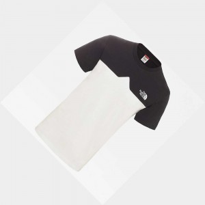 Camiseta The North Face West Peak Hombre Blancos Negros | 62715-WKCJ