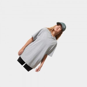 Camiseta The North Face Zumu Mujer Grises Claro | 95670-KYEI