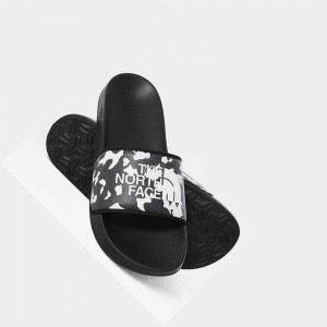 Chanclas The North Face Base Camp Slides Iii Hombre Negros Blancos | 85079-QAFO